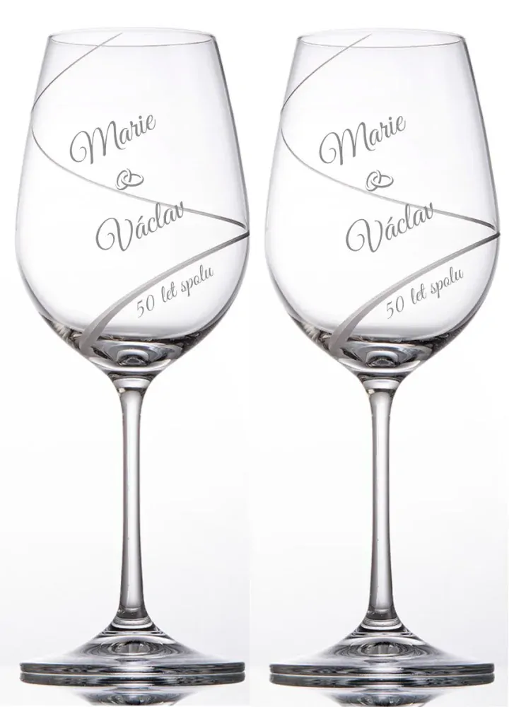 Skleničky k výročí svatby