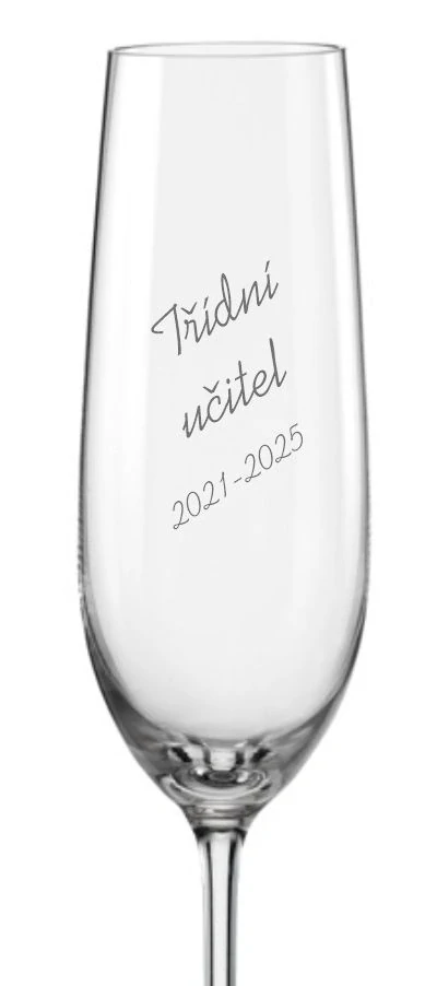 Maturitní sklenička na sekt Třídní učitel 190ml, 1 ks