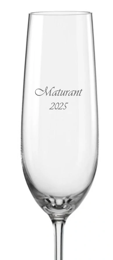 Maturitní sklenička na sekt 190ml, 1 ks
