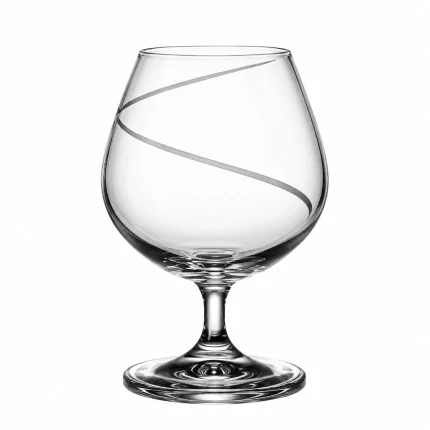 Bohemia Crystal Sklenice na koňak 400 ml dekor ATLANTIS, 6 ks