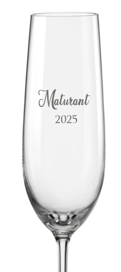 Maturitní sklenička na sekt 190ml, 1 ks