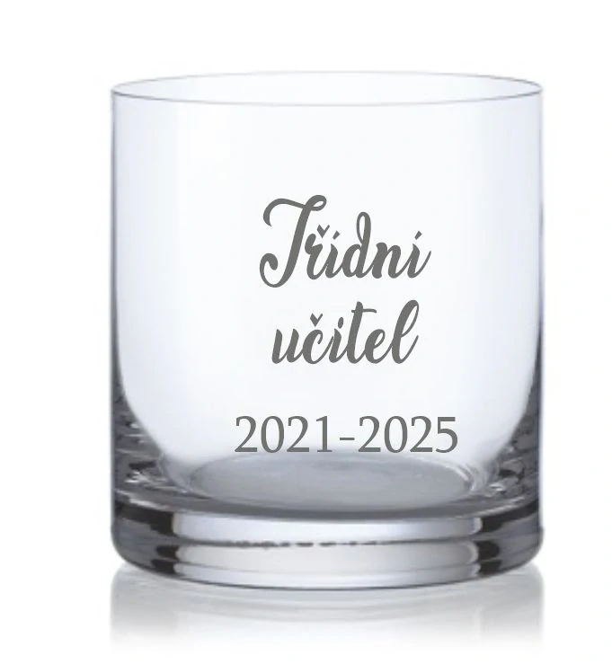 Maturitní sklenička na whisky, Třídní učitel 280ml, 1 ks
