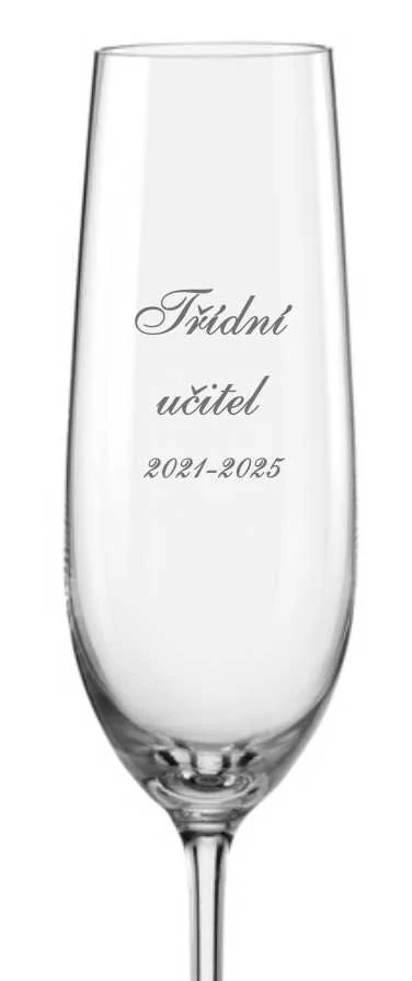 Maturitní sklenička na sekt Třídní učitel 190ml, 1 ks