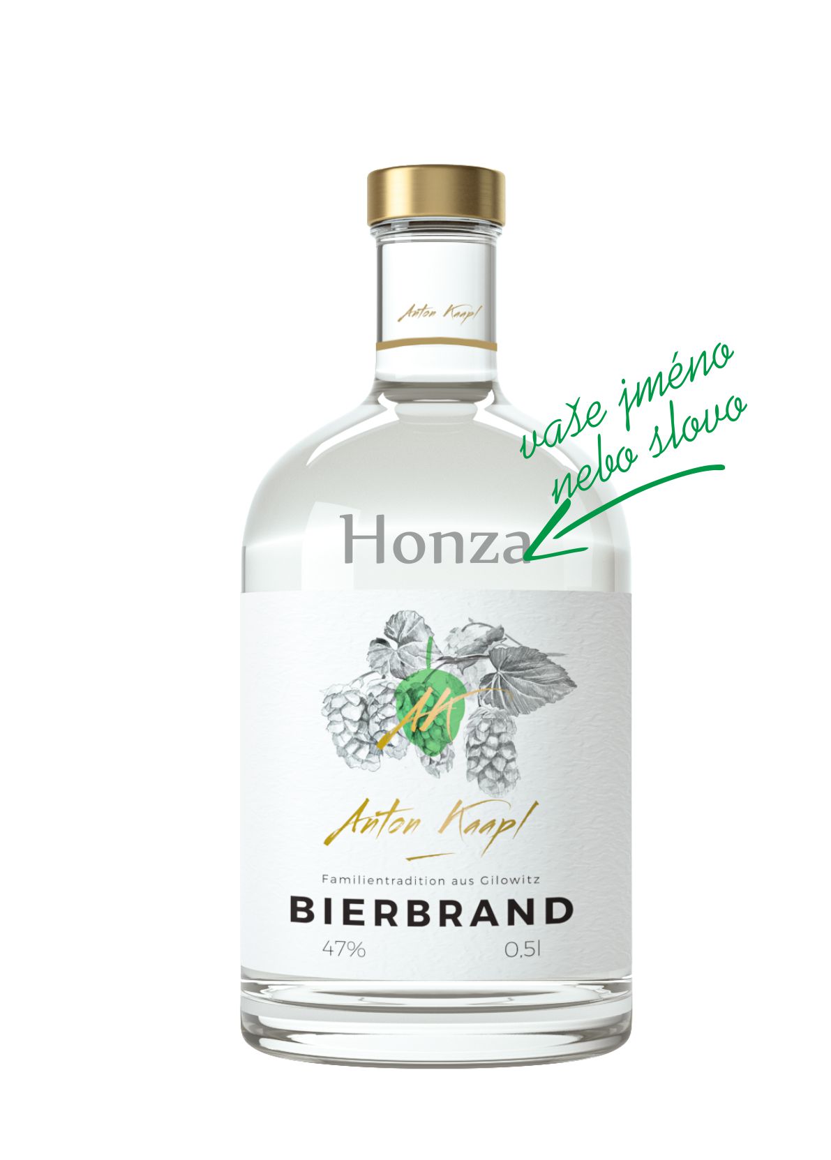 Anton Kaapl PIVNÍ PÁLENKA 0,5 l 47%