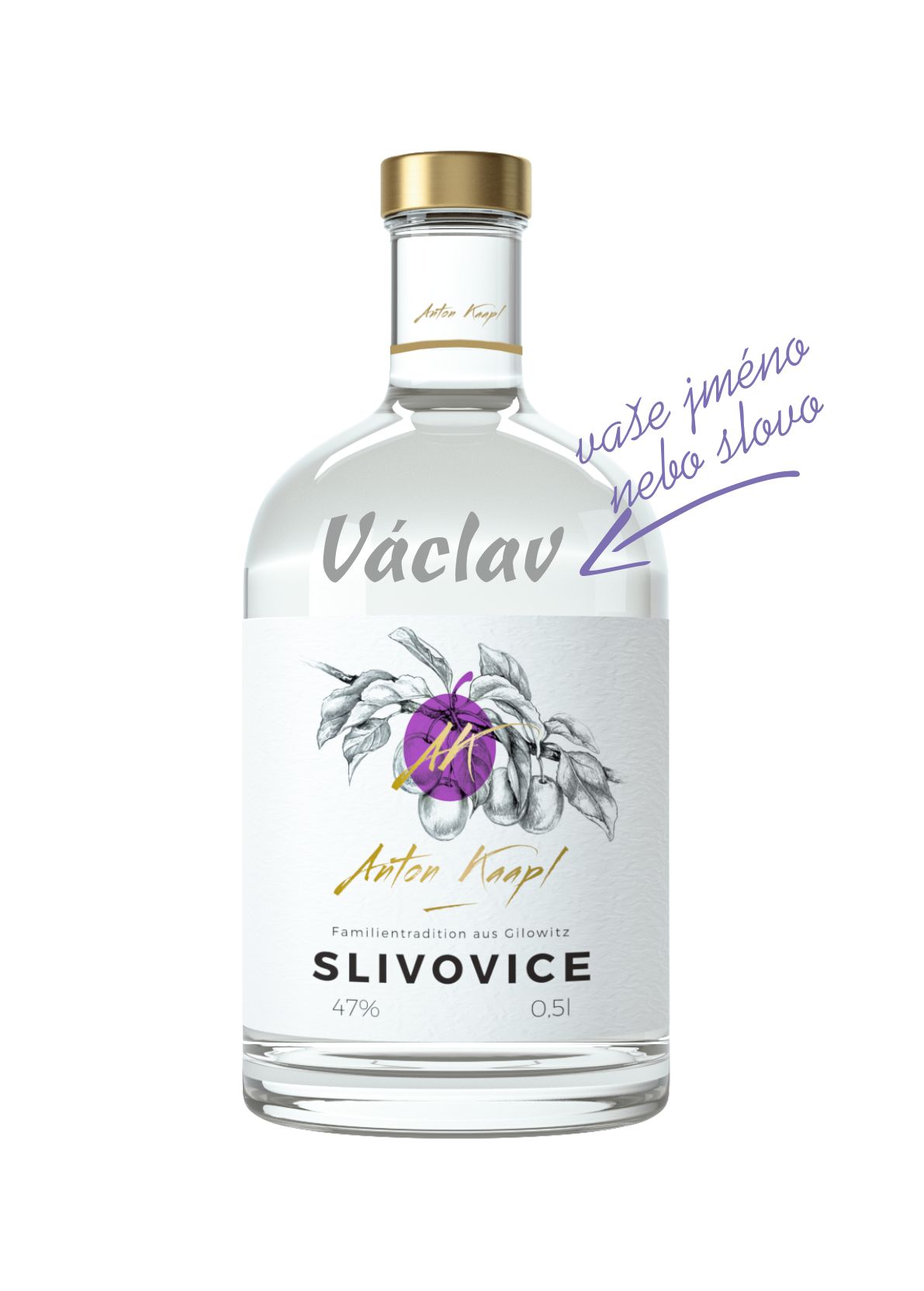 Anton Kaapl SLIVOVICE 0,5 l  47%