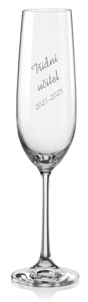 Maturitní sklenička na sekt Třídní učitel 190ml, 1 ks