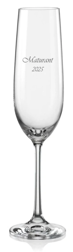 Maturitní sklenička na sekt 190ml, 1 ks