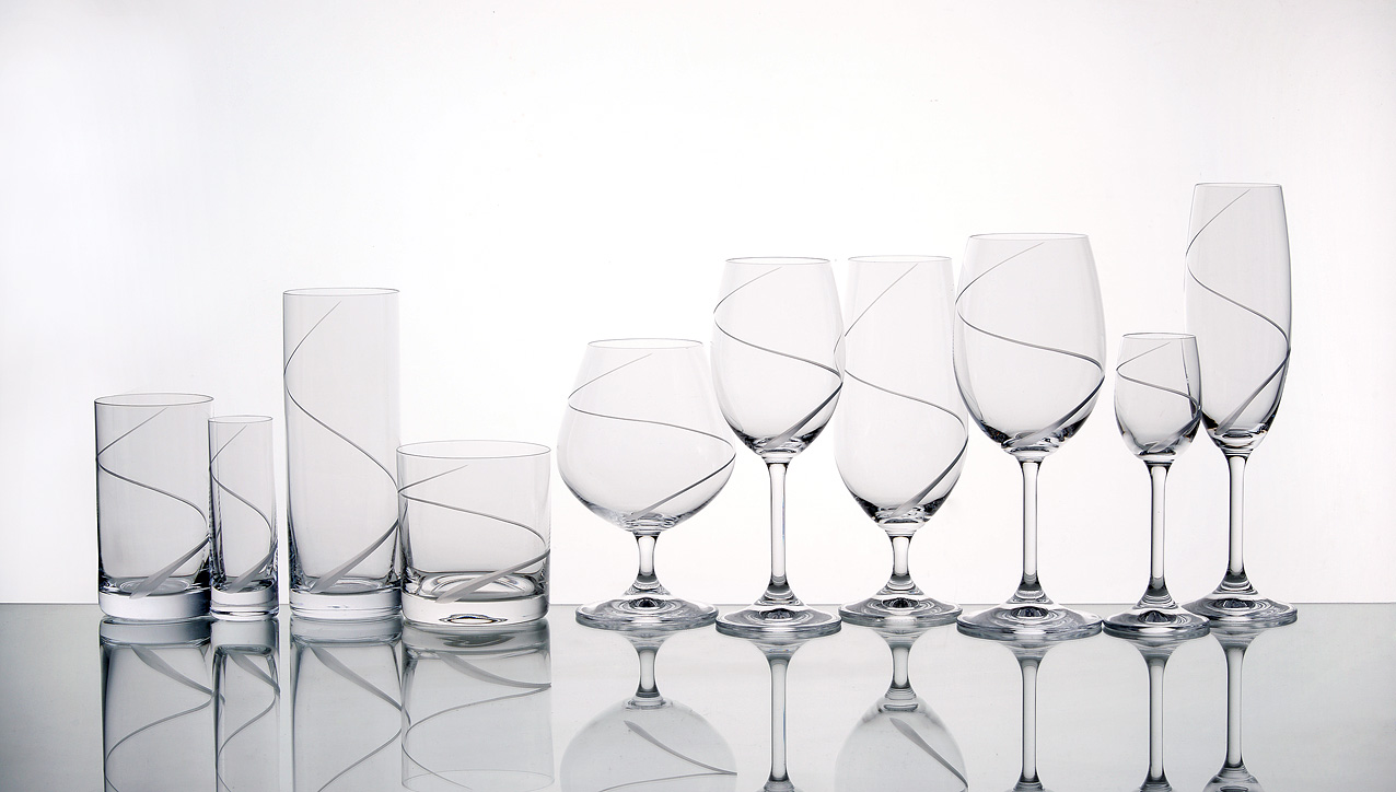 Bohemia Crystal sklenice na šumivé víno 220 ml dekor ATLANTIS, 6 ks