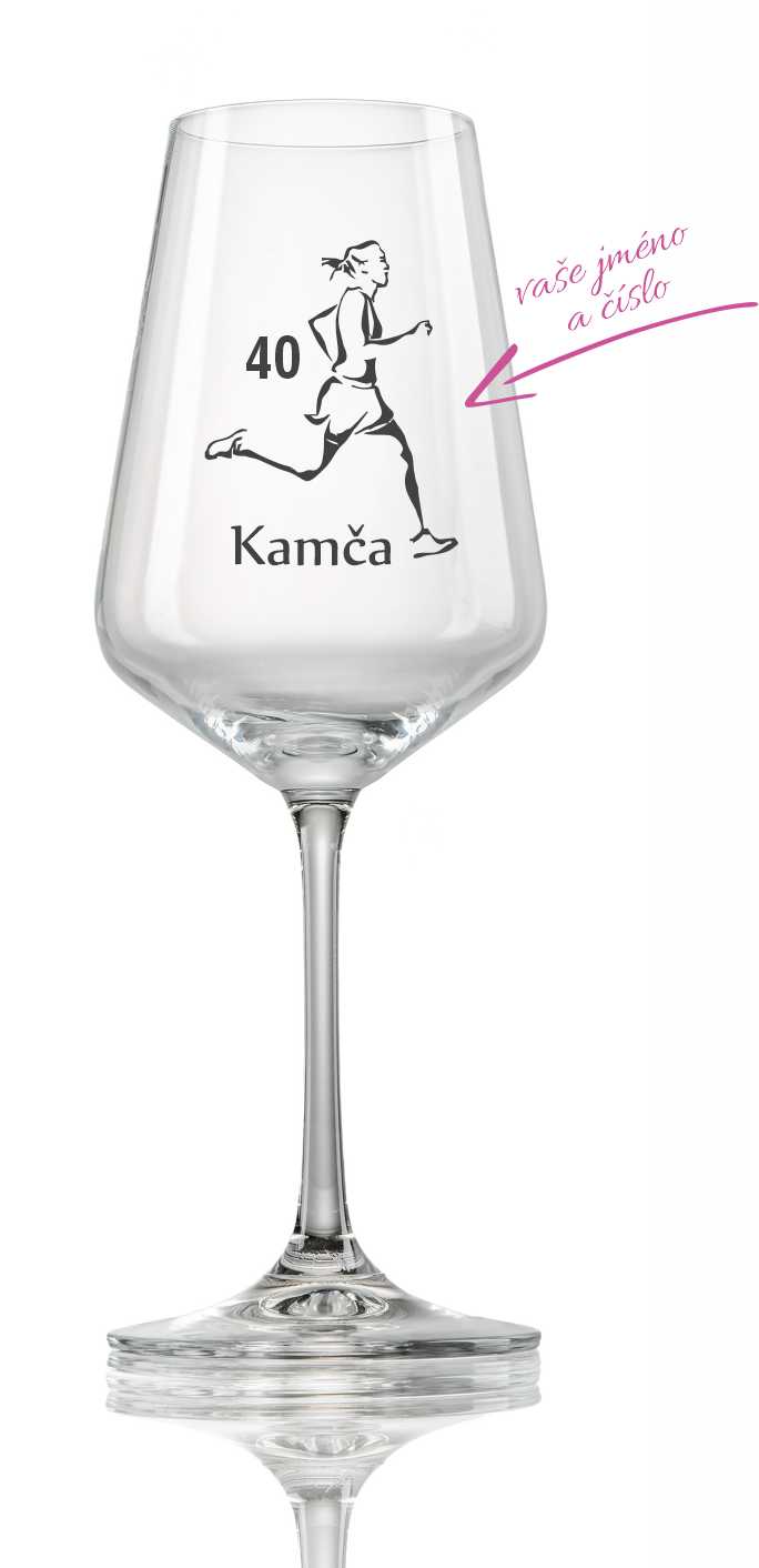 Sklenička na víno "BĚŽKYNĚ", 1ks