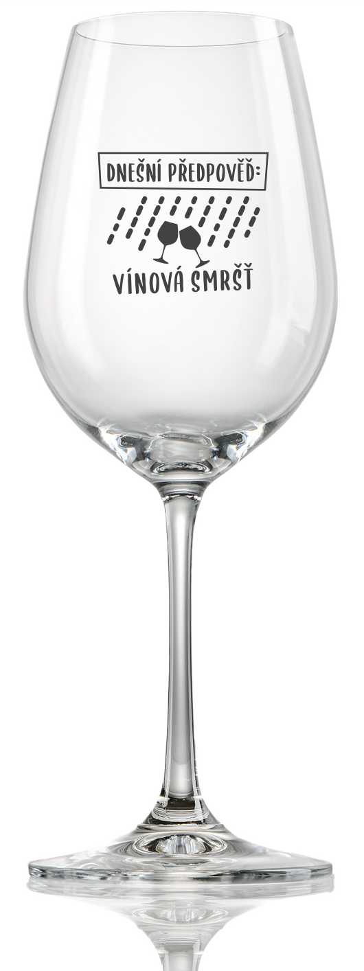 Sklenička na víno "VÍNOVÁ SMRŠŤ", 1 ks