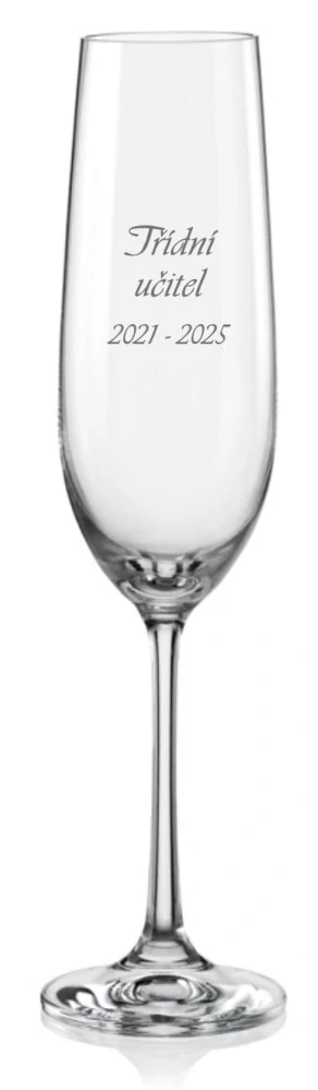 Maturitní sklenička na sekt Třídní učitel 190ml, 1 ks