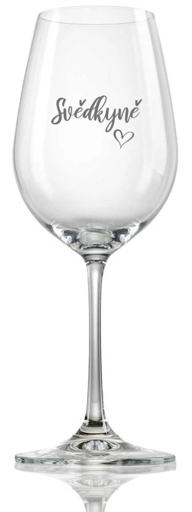 Sklenička na víno Svědkyně, 1 ks
