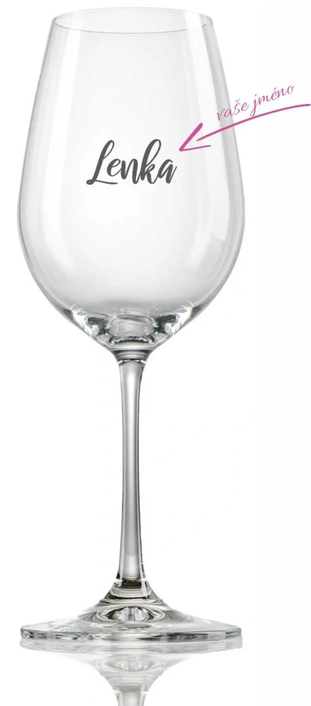 Svatební sklenička se jménem, 1 ks