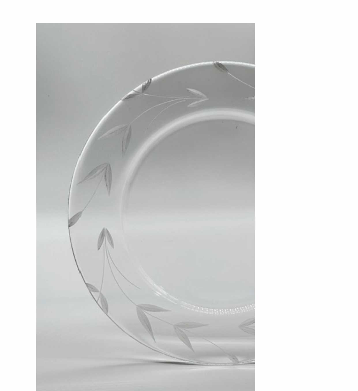 Skleněný talíř Elegance 25 cm, 1 ks