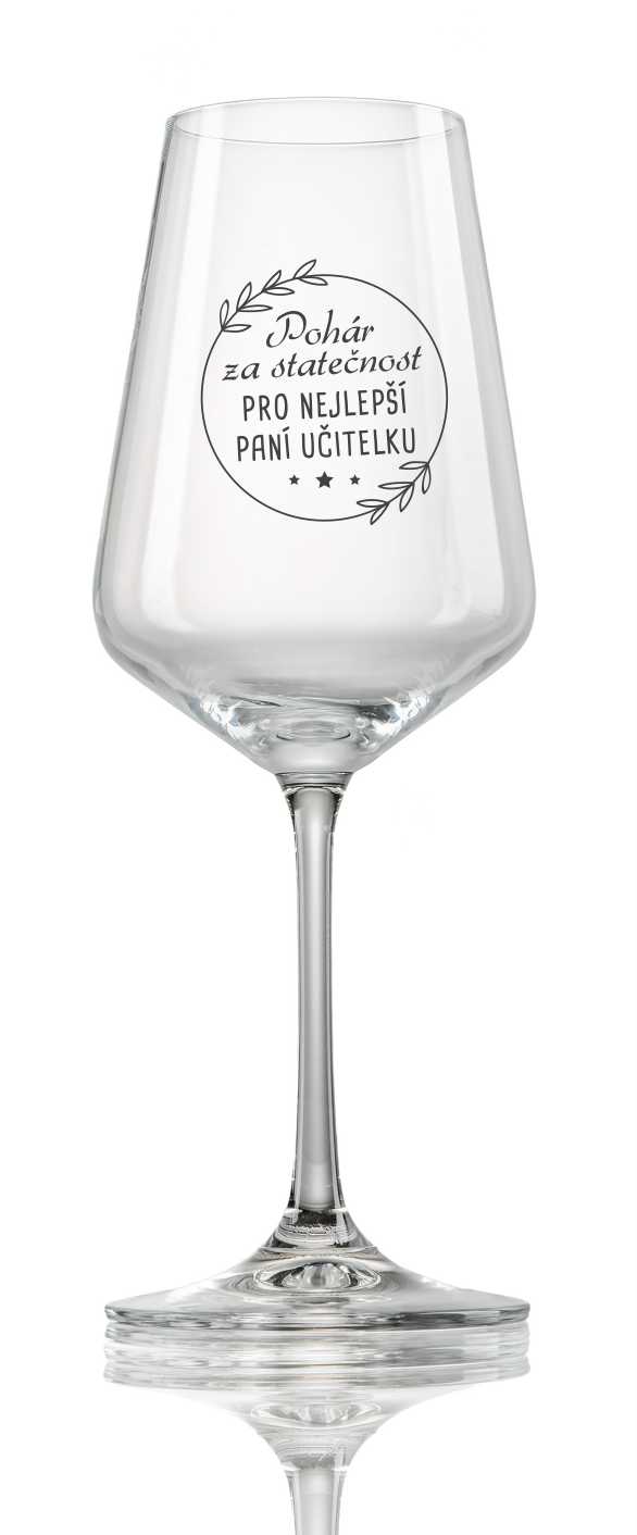 Sklenička na víno "POHÁR ZA STATEČNOST" , 1 ks