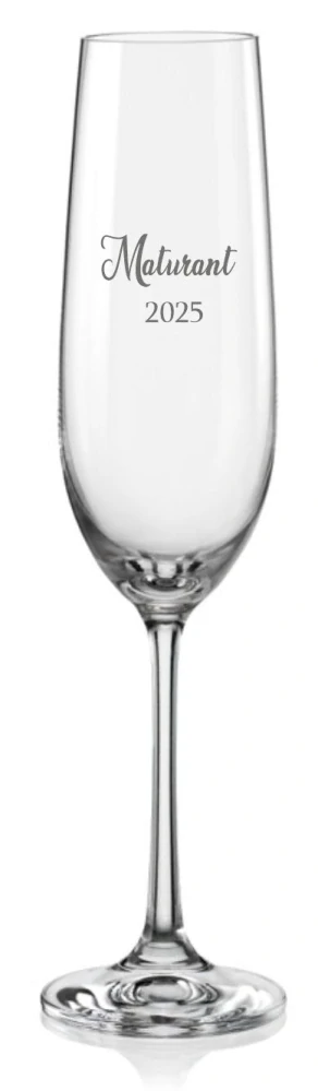 Maturitní sklenička na sekt 190ml, 1 ks