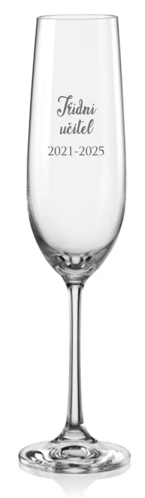 Maturitní sklenička na sekt Třídní učitel 190ml, 1 ks
