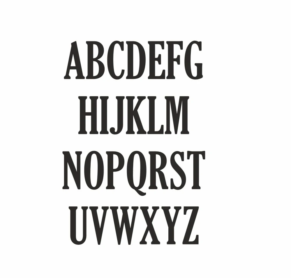 GLOUCESTER pískování textu