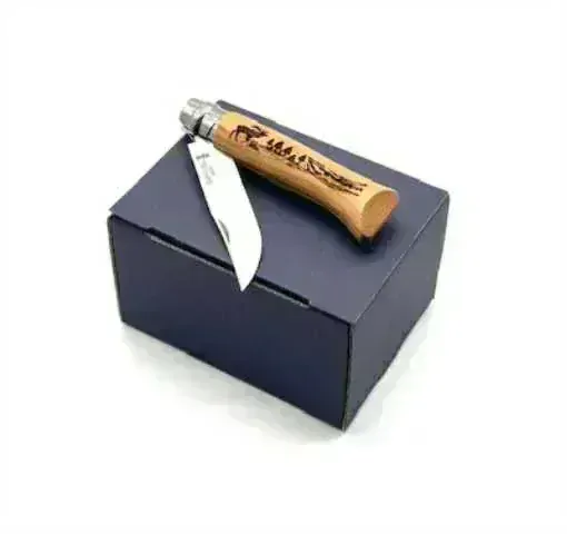 NŮŽ OPINEL s pískovaným textem 8,5 cm, 1ks