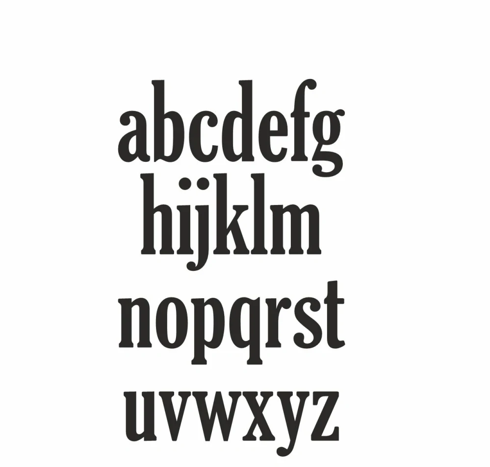 GLOUCESTER pískování textu