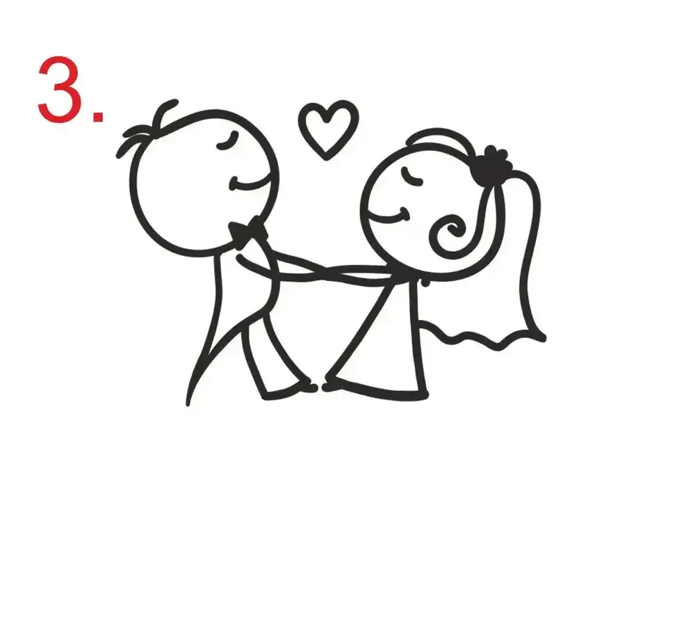 Svatební sklenice Novomanželé, 2ks
