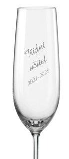 Maturitní sklenička na sekt Třídní učitel 190ml, 1 ks
