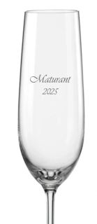 Maturitní sklenička na sekt 190ml, 1 ks