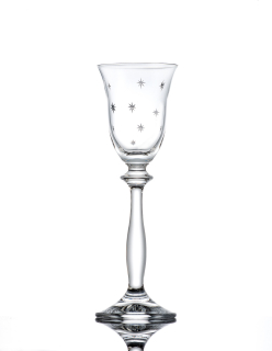 Bohemia Crystal Sklenice na likér 60 ml dekor STARDUST, 6 ks
