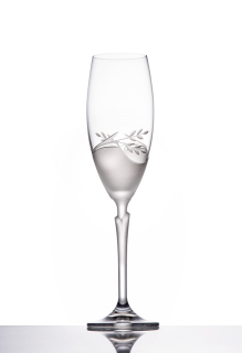 Sklenice na sekt 220 ml dekor CAROLINE, 6 ks