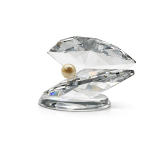Bohemia Crystal Broušená figurka PERLORODKA, 1ks