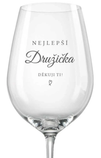 Svatební sklenička Nejlepší Družička, 1 ks