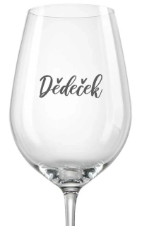 Svatební sklenička Dědeček, 1 ks
