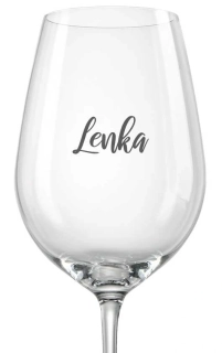 Svatební sklenička se jménem, 1 ks