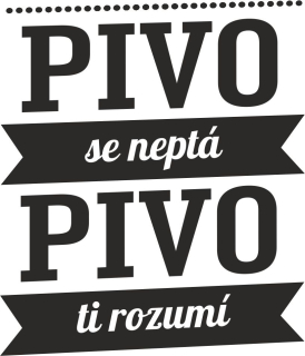 PIVO TI ROZUMÍ pískování obrázku