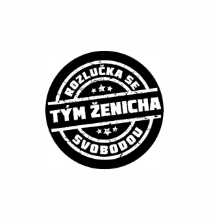TÝM ŽENICHA LOGO, pískování obrázku