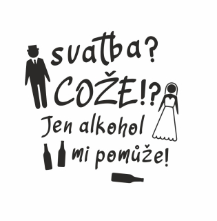 SVATBA, COŽE?, pískování obrázku