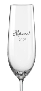 Maturitní sklenička na sekt 190ml, 1 ks
