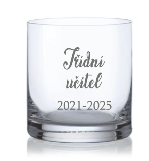 Maturitní sklenička na whisky, Třídní učitel 280ml, 1 ks