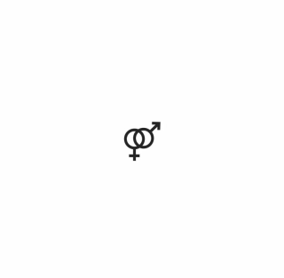 Symbol k textu ŽENA MUŽ 1ks, (1,5 cm2)