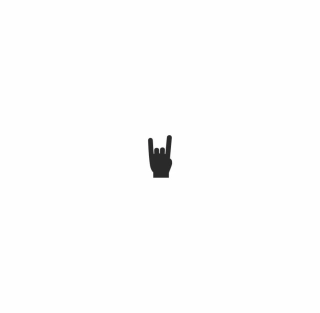 Symbol k textu ROCK ON 1ks, (1,5 cm2)